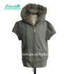 Children's woolen zipper-up hoody
