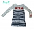 2011 latest girl's 100% cotton long sleeve dress
