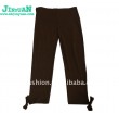 Children's new fashion black pants made of 100%cotton
