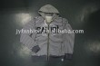 Mens 100%cotton striped zip hoody
