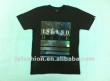 Men 100%cotton black printed short sleeve T-shirt
