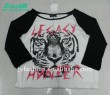 Mens water printing and powder printing cotton T shirts
