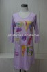 Girls O-neck coloful letter printingt long sleeve dress
