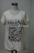 Ladies buru-out printing t-shirt
