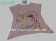 Ladies cotton pink printing tee shirts
