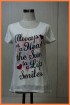 New fashion Ladies burn-out printing two-tier t-shirt
