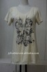 New fashion ladies printing short sleeve t-shirt
