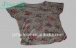 ladies printing flower short sleeve t shirt
