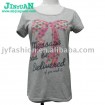 women's letters Printed cotton summer tee shirts
