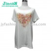 womens new fashion flowers printing long t shirt
