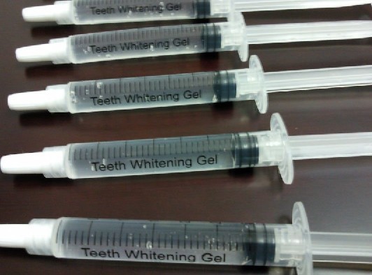 Non Peroxide teeth whitening gel