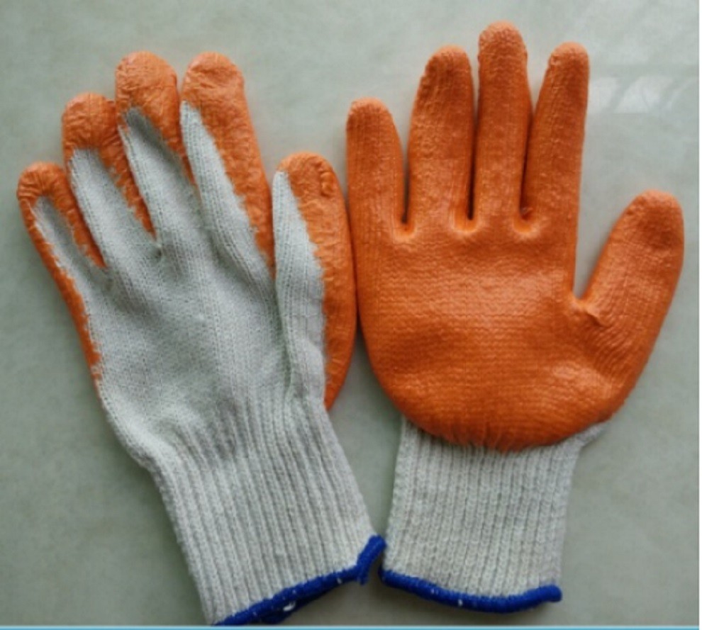 latex coated glove smooth surface