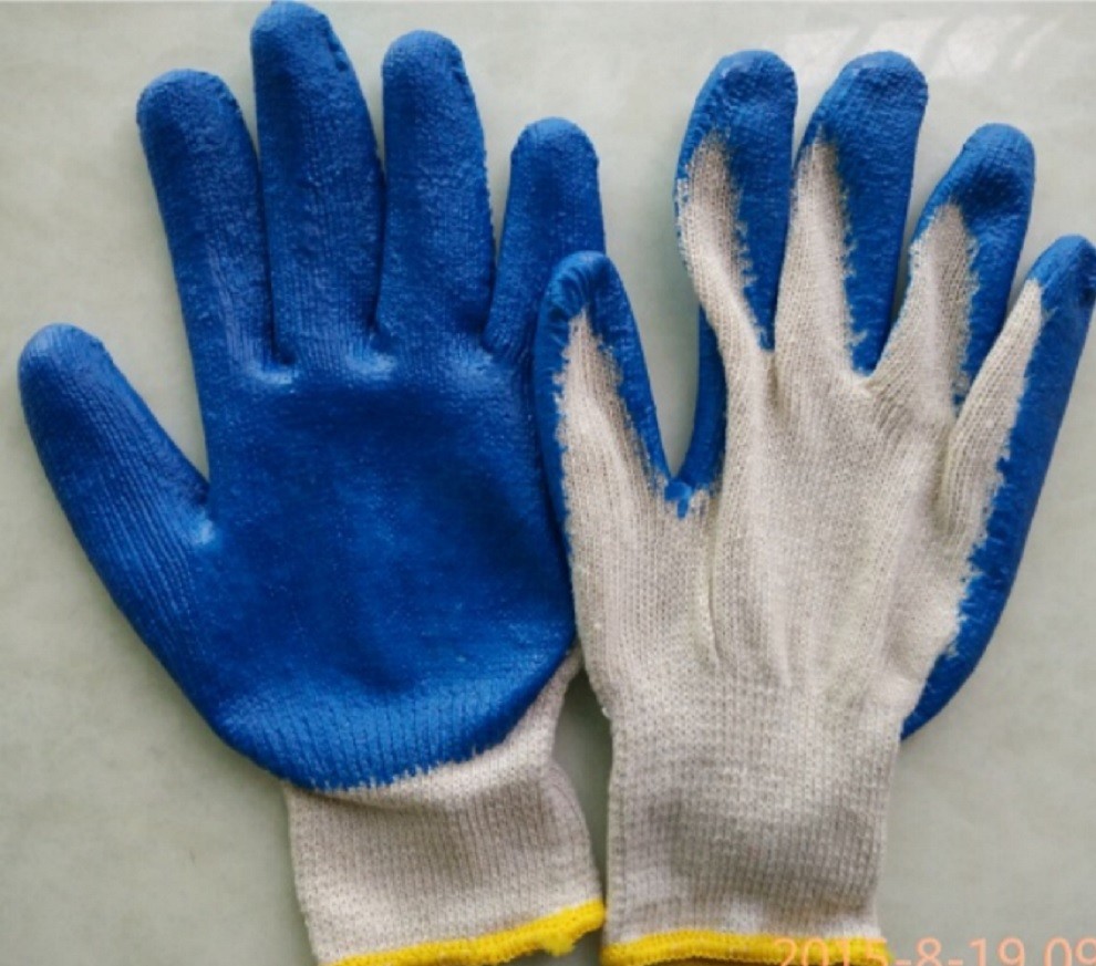 latex coated glove smooth surface