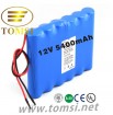 12V 5400mAh rechargeable Li-ion 18650 battery pack