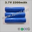 18650 Li-ion battery 3.7V 2300mAh for remote control with PCM