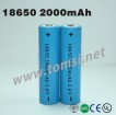 LED light Lithium ion battery 3.7V 18650 2000mAh
