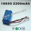 18650 Li-ion battery pack 7.4V 2300mAh for lighings and remote control Electronics