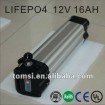 Rechargeable Lifepo4 battery 12V 16AH for E-scooter