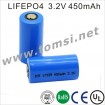 3.2V 450mAh Lifepo4 17335 battery for bluetooth