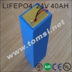 High capacity rechargeable LIFEPO4 battery 24V 40AH for beach buggy