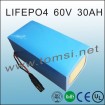 Rechargeable LIFEPO4 battery 60V 30AH for Back up power