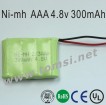 Ni-MH AAA 300mAh 4.8V Rechargeable Battery for Torches lamps flashlights