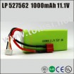 Li-polymer lithium LP527562 11.1V 1000mAh 3S1P rechargeable battery