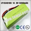 High power 14.8V 5000mAh lipo lithium rechargeable battery LP6548188