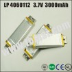 LP4060112 high power lipo lithium 3.7V 3000mAh rechargeable battery