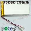 LP545085 high capacity lipo lithium 3.7V 2700mAh rechargeable battery