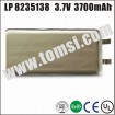 LP8235138 li-polymer lithium high capacity  3.7V 3700mAh rechargeable battery