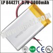 LP844271 li-polymer lithium 3.7V 3000mAh rechargeable battery for LED