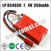 High drain li-polymer lithium 7.4V 350mAh LP854030