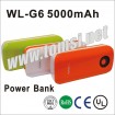 WL-G6 5000mAh Portable Power Bank for ipod,MID,PSP,GPS,Camera,MP3,MP4,PD...