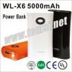 WL-X6 5000mAh Portable Power Bank for ipod,MID,PSP,GPS,Camera,MP3,MP4,PD...