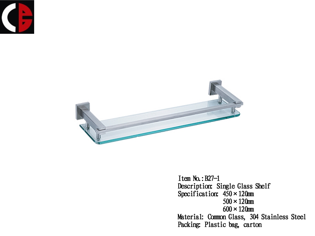 Single Glass Shelf B27-1