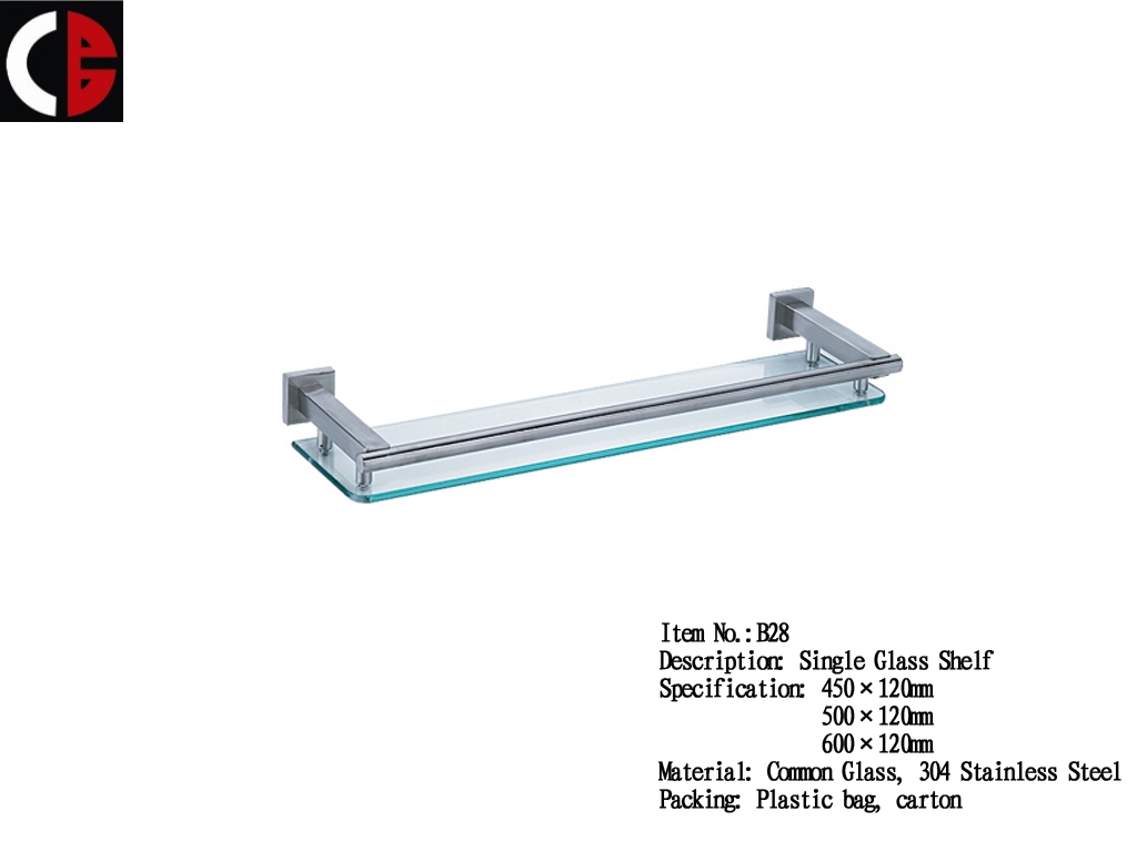 Single Glass Shelf B28