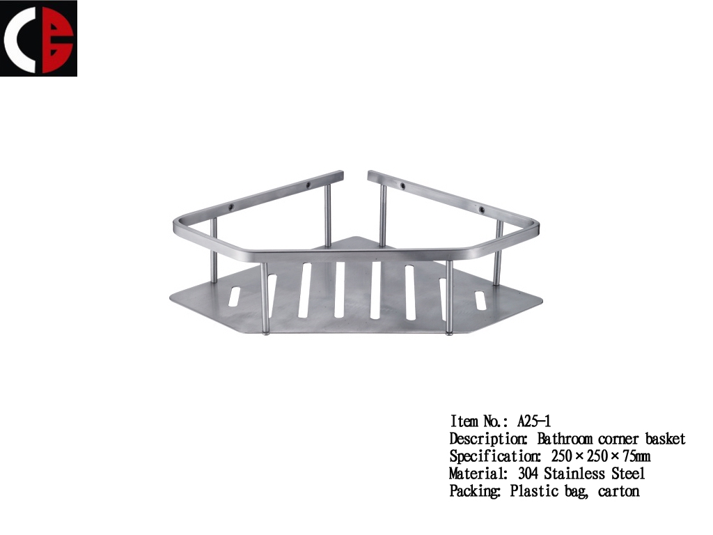 Stainless Steel Bathroom corner basket A25-1