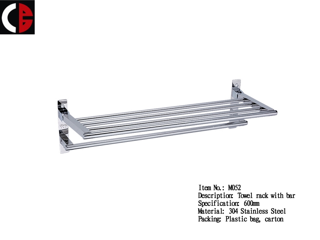 Towel rack with bar M052
