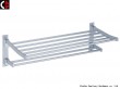 Bathroom Towel shelf with double bars M101