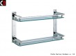 Double Square Glass Shelves B27-2
