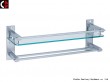 Single Glass Shelf double bars MB27-1B