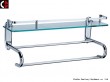 Single Glass Shelves with Double bars MB16