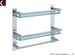 Double Square Glass Shelf MB28-2A