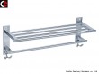 Towel rack with bar and hooks M070
