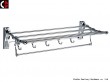 Zinc Alloy Towel Rack with hooks and bar M022