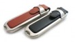 Leather Design, Key-loop, Metal Safety Frame usb