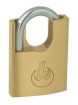 Arc type wrapped brass padlock