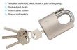 Arc type wrapped padlock