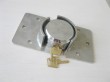 73mm steel padlock with hasp